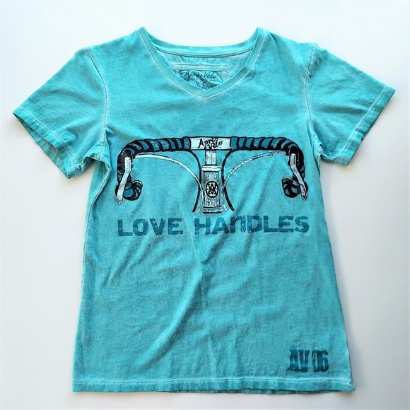 APRES VELO "Love Handles" fun t-shirt, WMN's sz S - Picture 3 of 12